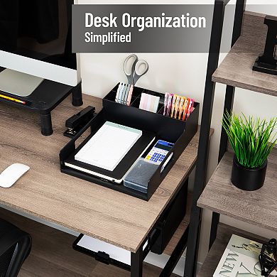 Mind Reader 7-Compartment Utensil Napkin & Plate Organizer Tray