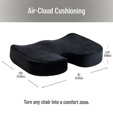 Mind Reader Memory Foam Seat Cushion with Air-Cloud Technology