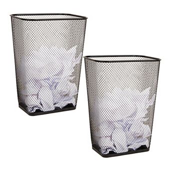 Mind Reader 10-gal. Wire Mesh Waste Bins 2-Pack