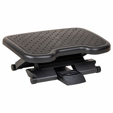 Mind Reader Adjustable Foot Rest with Textured Massage Surface for Comfort