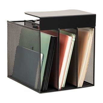 Mind Reader Slide-On Multi-Compartment Under Desk File Organizer