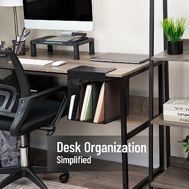 Mind Reader Slide-On Multi-Compartment Under Desk File Organizer