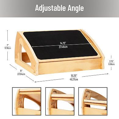 Mind Reader Footrest with Anti-Slip Surface for Comfort and Support