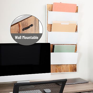 Mind Reader 3-Tier Wall-Mounted File Organizer