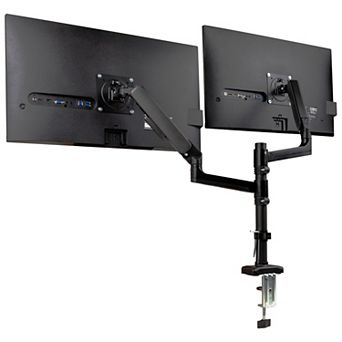 Mind Reader Dual Monitor Arm Gas Spring Desk Mount for 13 to 32-inch Screens