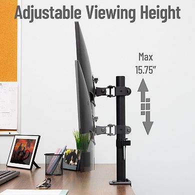 Mind Reader Single Monitor Desk Mount for 13 to 32-inch Screens VESA