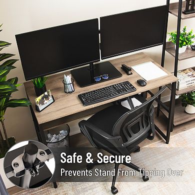 Mind Reader Freestanding Dual Monitor Desk Mount 13 to 32-inch VESA Full Motion Mount