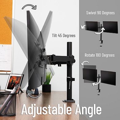 Mind Reader Dual Monitor Mount for 13 to 32-inch Screens