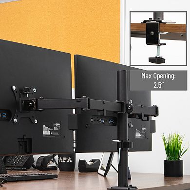 Mind Reader Dual Monitor Mount for 13 to 32-inch Screens
