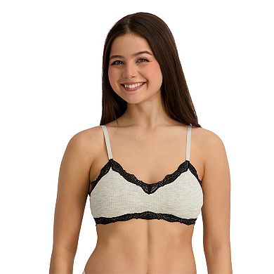 Juniors' SO 2-Pack Lace Trim Bralette SO51-117P2