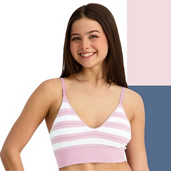 Juniors' SO® 2-Pack Striped Triangle Bralette SO51-120P2