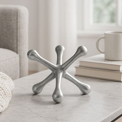 Modern Abstract Aluminum Sculpture - Unique Geometric Metal Accent Sculpture for Contemporary Decor