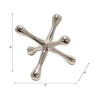 Modern Abstract Aluminum Sculpture - Unique Geometric Metal Accent Sculpture for Contemporary Decor