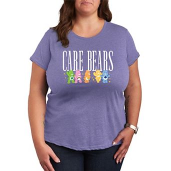 Plus Size Care Bears Line Up Graphic Tee