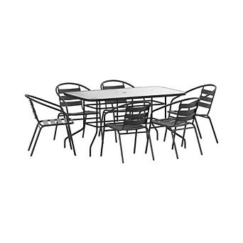 Patio Dining Set with Umbrella Hole
