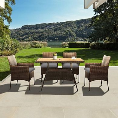 Outdoor PE Rattan Dining Set