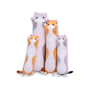 4 pc Long Cat Plush Pillow