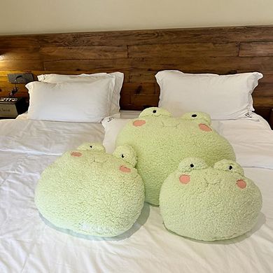 Adorable Frog Plush Pillow