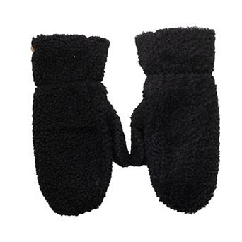 Women's Bearpaw Teddy Cozy Mittens With Faux Fur Lining
