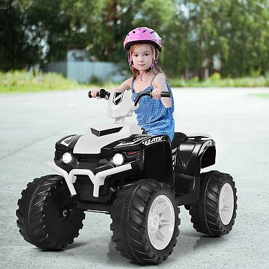 12V Kids Electric ATV with LED Lights and Treaded Tires