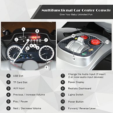 12V Kids Electric Ride-On Motorcycle