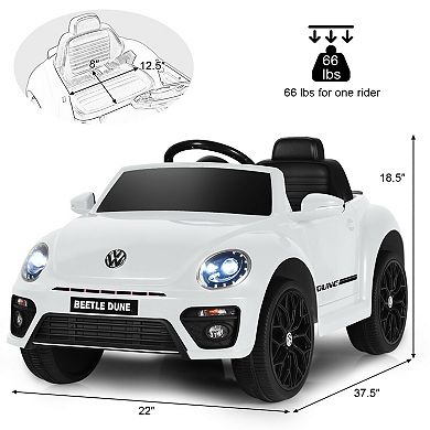 Volkswagen Beetle Kids Ride-On Car with Remote Control