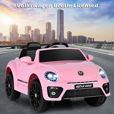 Volkswagen Beetle Kids Ride-On Car with Remote Control