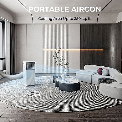 10000 BTU Air Cooler with Fan and Dehumidifier Mode-White