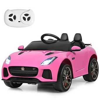 Pink 12V Jaguar F-Type SVR Licensed Kids Ride-On Car