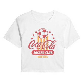Juniors' Coca-Cola Soccer Club Estd 1886 Cropped Tee