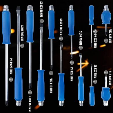 12-Piece Heavy Duty Magnetic Screwdriver Set