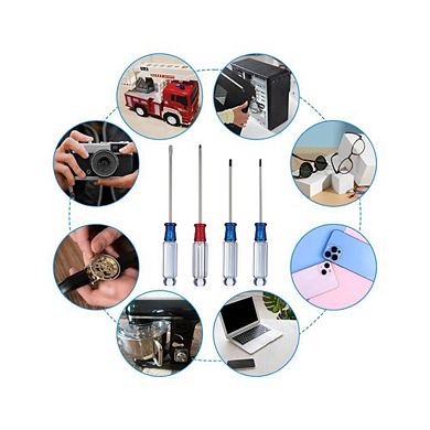 4-Piece Magnetic Tip Small Screwdriver Set