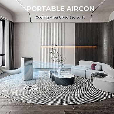 10000 BTU Portable Air Cooler with Fan and Dehumidifier - Grey