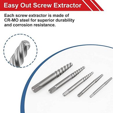 10-Piece Easy Out Screw Extractor Set