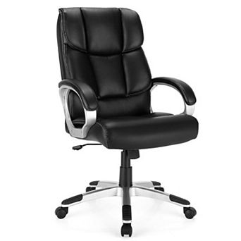 Big and Tall Adjustable High Back Leather Executive Office Chair