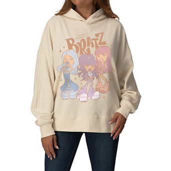 Women's Bratz Y2K Retro Oversized Fleece Hoodie Sweatshirt