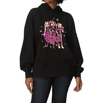 Women's Bratz Oversized Fleece Hoodie Sweatshirt