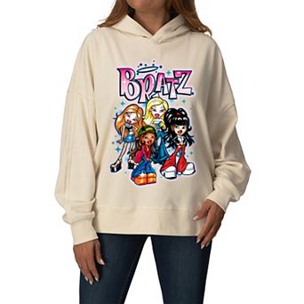 Women's Bratz Oversized Fleece Hoodie Sweatshirt