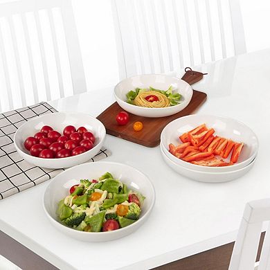 6 Pack 22 Ounce Porcelain Bowls Set, Pasta Bowls, Serving Bowls