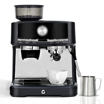 20 Bar Stainless Steel Espresso Machine with Integrated Grinder