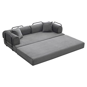 2 in 1 Convertible Sleeper Sofa Bed Couch