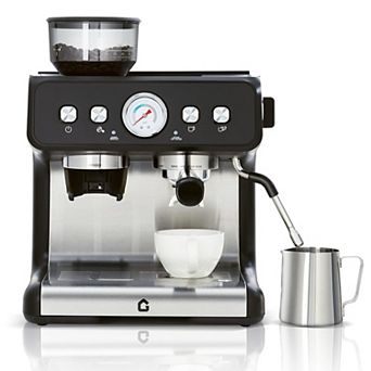 20-Bar Espresso Coffee Machine with Built-In Grinder, 2.8L Removable Tank