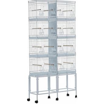 Bird Playground, Bird Playstand,Birdcage Stand Play Center,Lockable Wheels,Heavy-Duty