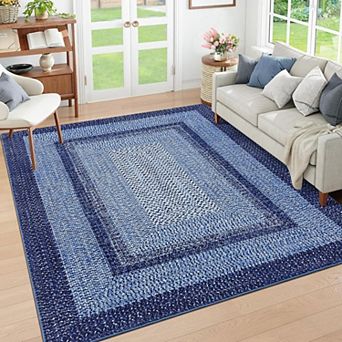 Runner Rug for Hallway Kitchen Runner Mat 2x10, Machine Washable Long Runner Throw Carpet, N