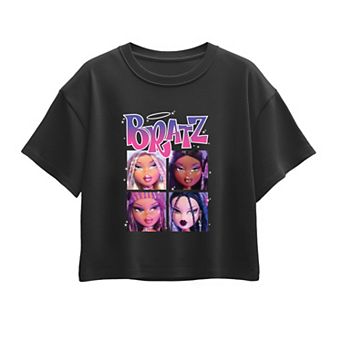 Girls 7-16 Bratz Character Portrait Grid Boxy Tee