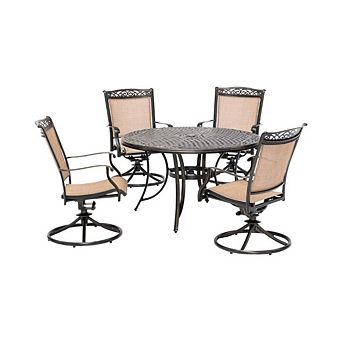 Patio Dining Set with Rocker Chairs