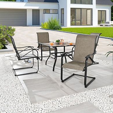 Garden Dining Set with Umbrella Table