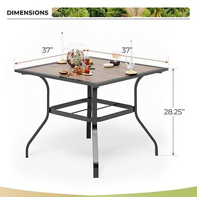 Garden Dining Set with Umbrella Table