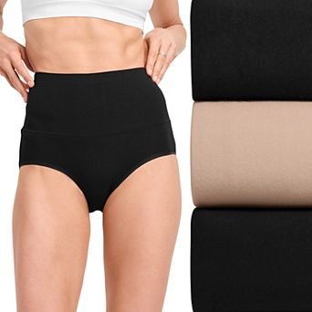 Women's Jockey® Skimmies® Cotton Stretch 360° Tummy Smoothing 3-Pack Briefs