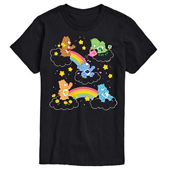 Men's Care Bears Rainbow Clouds Graphic Tee